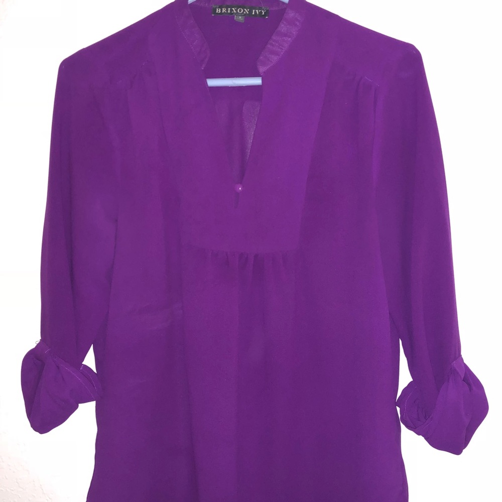 Brixon Ivy Split neck blouse